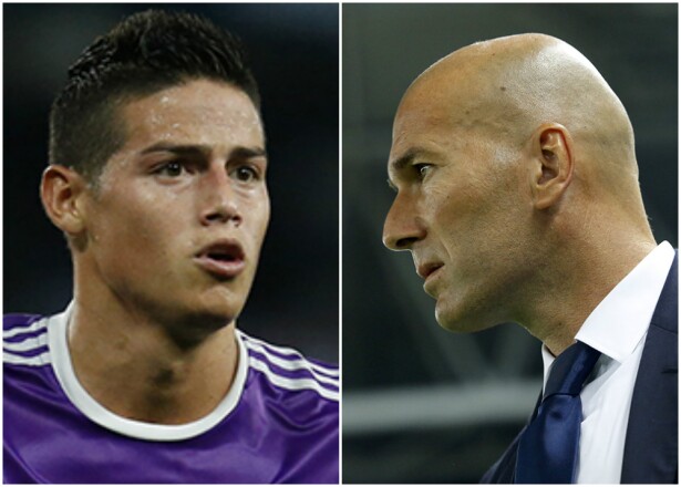 271677_BLU Radio. James y Zidane / Fotos: AFP
