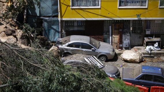 Derrumbe en Bogotá. Derrumbe en Bogotá.