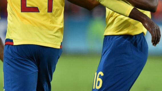 Jugadores de la Selección de Ecuador. 