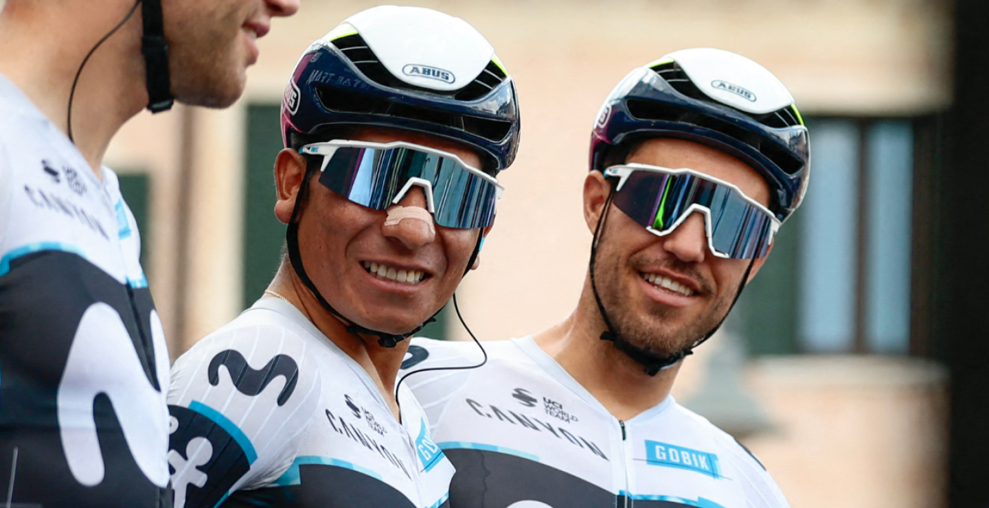 Nairo Quintana (Movistar Team), ciclista colombiano que participa en el Giro de Italia 2025