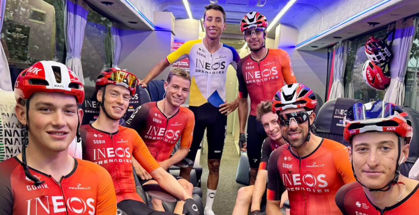 Egan Bernal y Brandon Rivera, dos de los colombianos que participan en el Giro de Italia 2025