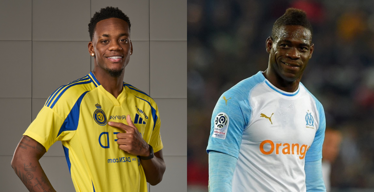 Jhon Durán y Mario Balotelli.
