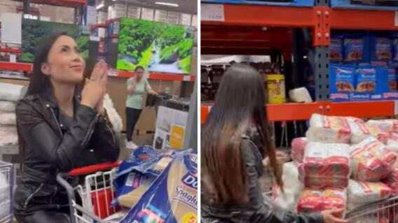 Epa Colombia salió a las calles de Bogotá a regalar mercados y alguna de su ropa Epa Colombia salió a las calles de Bogotá a regalar mercados y alguna de su ropa