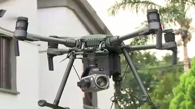Drones de identificación facial vigilan la jornada de marchas en Medellín