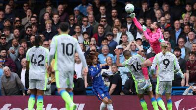 Chelsea vs. Manchester City en acción de juego en Stamford Bridge.