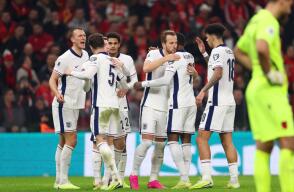 Inglaterra se impuso a Albania y cerró con puntaje perfecto las Eliminatorias en Europa. 