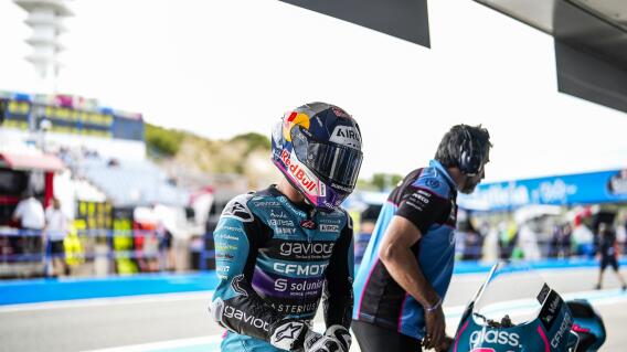 David Alonso, piloto del Aspar Team. David Alonso, piloto del Aspar Team.