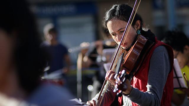 Guardia indígena recibió homenaje de la Filarmónica Popular