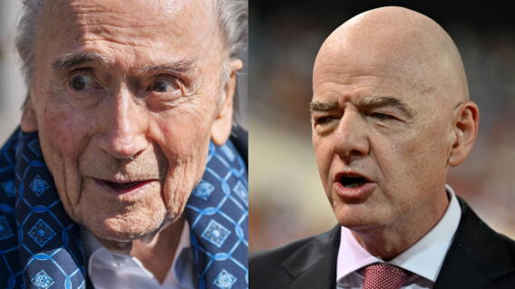 Joseph Blatter y Gianni Infantino