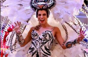 355108_BLU Radio // La reina Isabella Chams lucirá su vestido 'Rugido de Carnaval' en la noche de Guacherna.// Foto: Carnval de Barranquilla