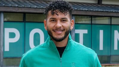 Luis Javier Suárez, delantero colombiano del Sporting Lisboa.