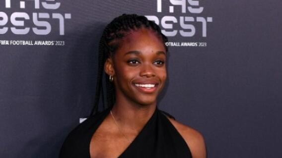 Linda Caicedo hizo presencia en los Premios The Best. Linda Caicedo hizo presencia en los Premios The Best.