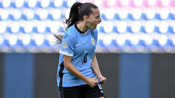 Bel?n Aquino, jugadora de la Selecci?n Uruguay femenina. Bel?n Aquino, jugadora de la Selecci?n Uruguay femenina.
