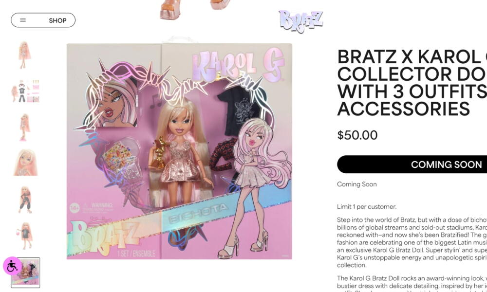 Bratz x Karol G Collector Doll In Hand Ready to Ship Bratz x Karol G Collector Doll In Hand Ready to Ship