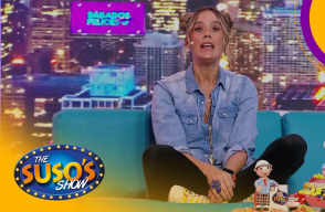 Eva Rey se ganó un beso de Antonio Banderas.