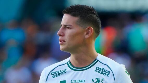 James Rodríguez, jugador de León en la Liga MX. James Rodríguez, jugador de León en la Liga MX.