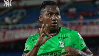 Alfredo Morelos, delantero de Atlético Nacional. 