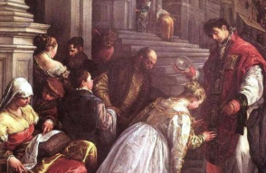 San Valentín bautiza a Santa Lucía