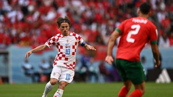 Luka Modric en el partido Croacia vs. Marruecos Luka Modric en el partido Croacia vs. Marruecos