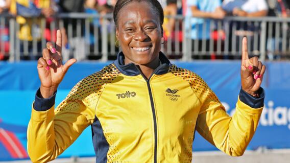 Flor Denis Ruiz, atleta colombiana. Flor Denis Ruiz, atleta colombiana.
