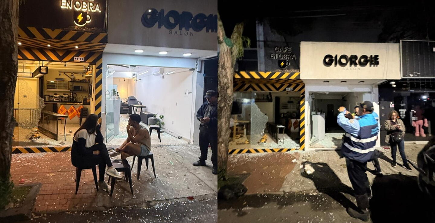 Locales comerciales en cabecera tras conductor que chocó evadiendo un reten