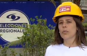 Cristina Calderón, candidata al Concejo de Bogotá, expuso sus propuestas en la Plaza Caracol