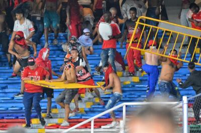 Disturbios en el estadio Pascual Guerrero, en la final de Copa BetPlay, entre América de Cali y Atlético Nacional Disturbios en el estadio Pascual Guerrero, en la final de Copa BetPlay, entre América de Cali y Atlético Nacional