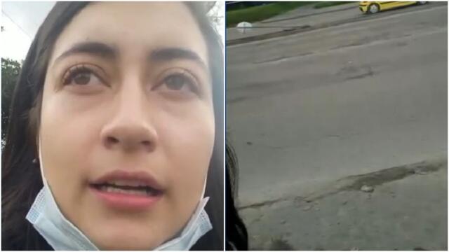 Por estos huecos en la avenida Las Américas, varios motociclistas han sufrido accidentes Por estos huecos en la avenida Las Américas, varios motociclistas han sufrido accidentes