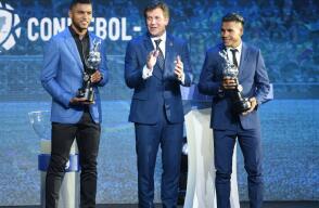 322644_BLU Radio, Borja y Morelo / Foto: Conmebol