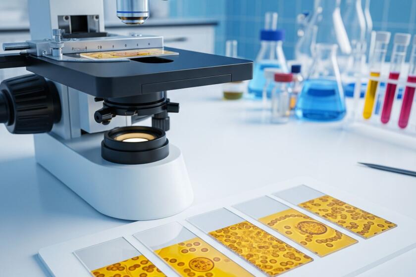 Imagen referencial de laboratorio estudio de la sangre dorada