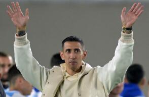 Ángel di María en su homenaje con la Selección Argentina Ángel di María en su homenaje con la Selección Argentina