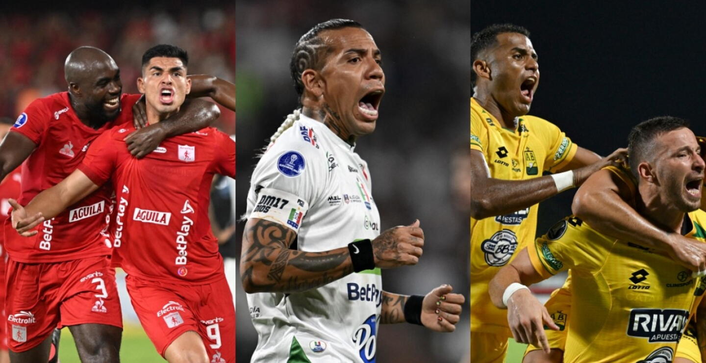América Cali, Once Caldas y Bucaramanga juegan desde este martes los 'play-offs' de la Copa Sudamericana. 