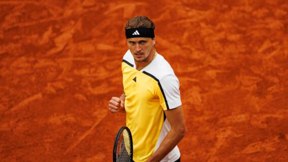 Alexander Zverev durante la edición más reciente de Roland Garros Alexander Zverev durante la edición más reciente de Roland Garros