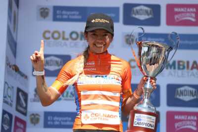 Lina Hernández, ciclista colombiana.  Lina Hernández, ciclista colombiana.