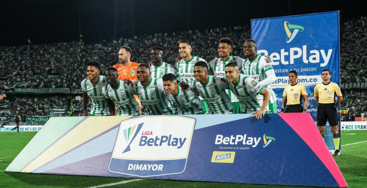 La formación de Atlético Nacional contra Once Caldas por la primera fecha de cuadrangulares. 