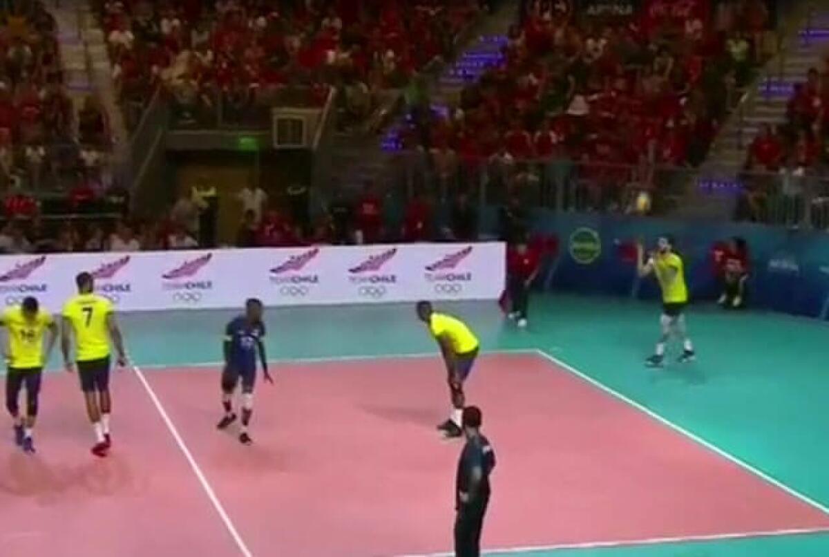 Selección de Chile venció a Colombia en preolímpico de Voleibol masculino.