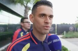 Rafael Santos Borré, delantero de la Selección Colombia. 