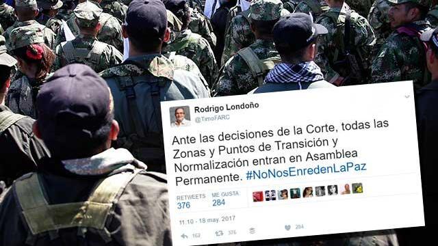 FARC se declara en asamblea permanente tras fallo que permite al Congreso modificar acuerdos