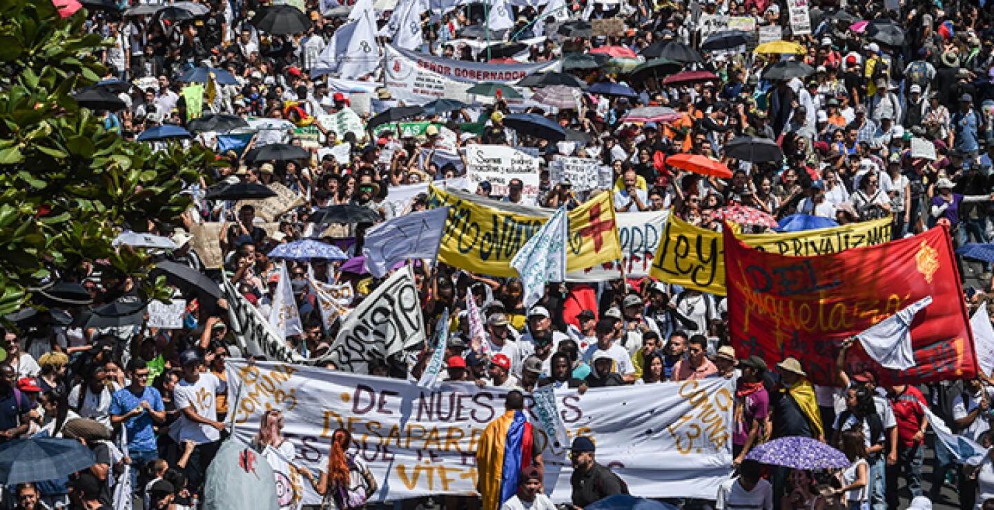 El mensaje que dejan las marchas pacíficas del paro nacional en Medellín