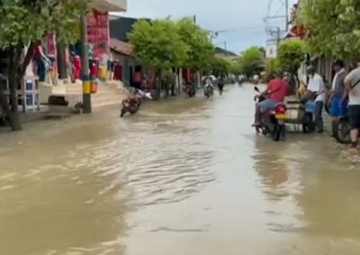 Mil familias resultaron damnificadas tras desbordamiento del río Cauca en Nechí