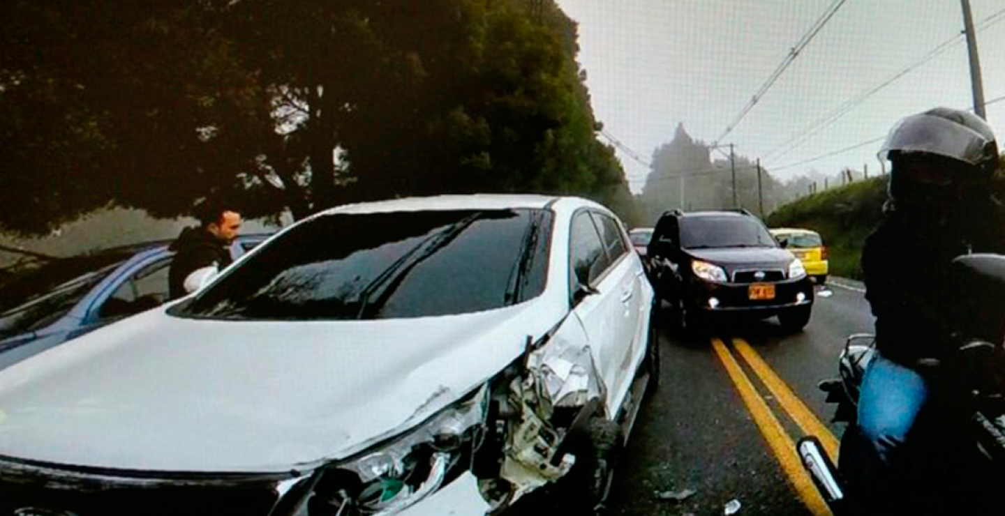 278575_Jugador de Atlético Nacional, Cristian Dájome sufrió un accidente de tránsito / Foto: @Pipe_OH en Twitter