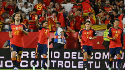 España vs. Croacia en la Liga de las Naciones.