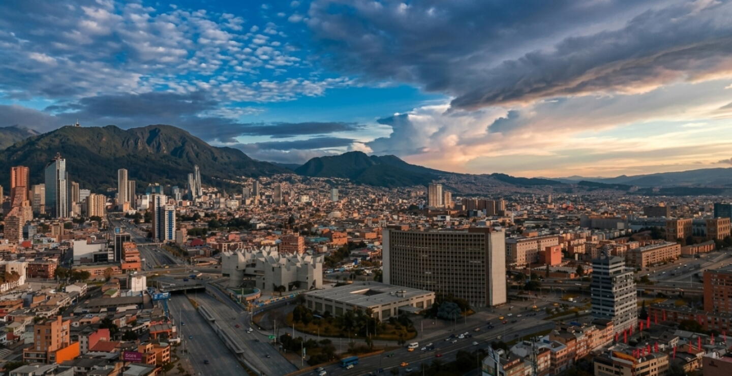 Vista panorámica de Bogotá