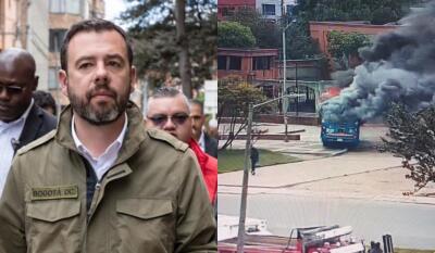 "Quemar un bus es un acto criminal": Galán sobre manifestaciones en Ciudad Bolívar