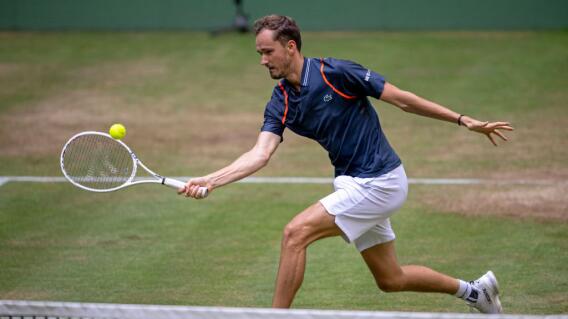 Daniil Medvedev en Halle. Foto: Getty Images Daniil Medvedev en Halle. Foto: Getty Images