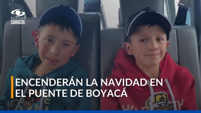 Los dos estudiantes de escuela en el Páramo de Pisba cumplieron su sueño de viajar en helicóptero Los dos estudiantes de escuela en el Páramo de Pisba cumplieron su sueño de viajar en helicóptero