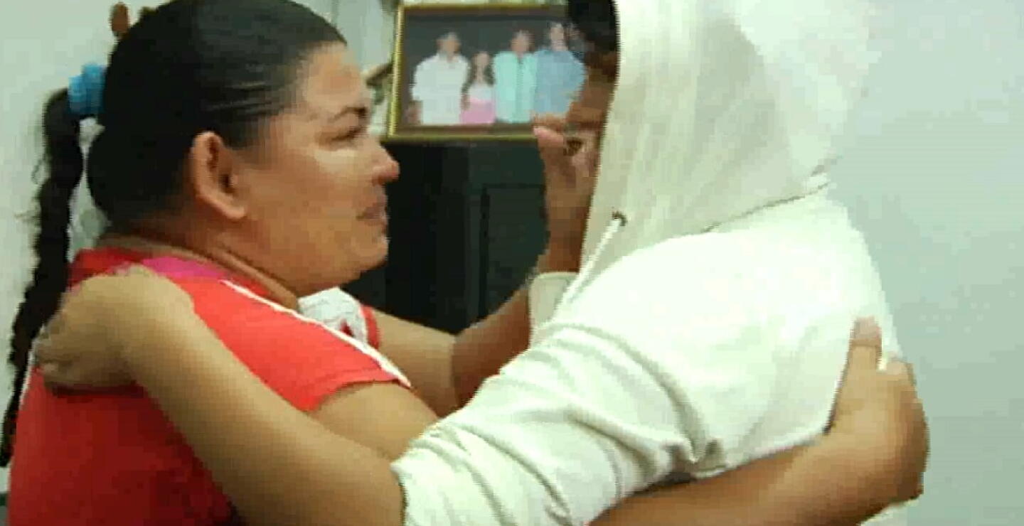 301051_Una mujer se reencontró con su hija 13 años después de que se la quitaran/ foto: Comisaría de Piedecuesta