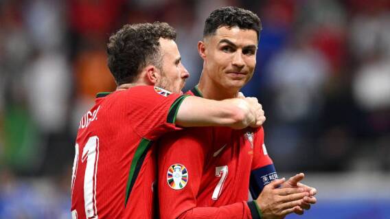 Cristiano Ronaldo y Diogo Jota en la Selección de Portugal Cristiano Ronaldo y Diogo Jota en la Selección de Portugal
