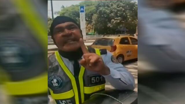 Agente de tránsito que se negó a usar tapabocas ofrece disculpas por su comportamiento