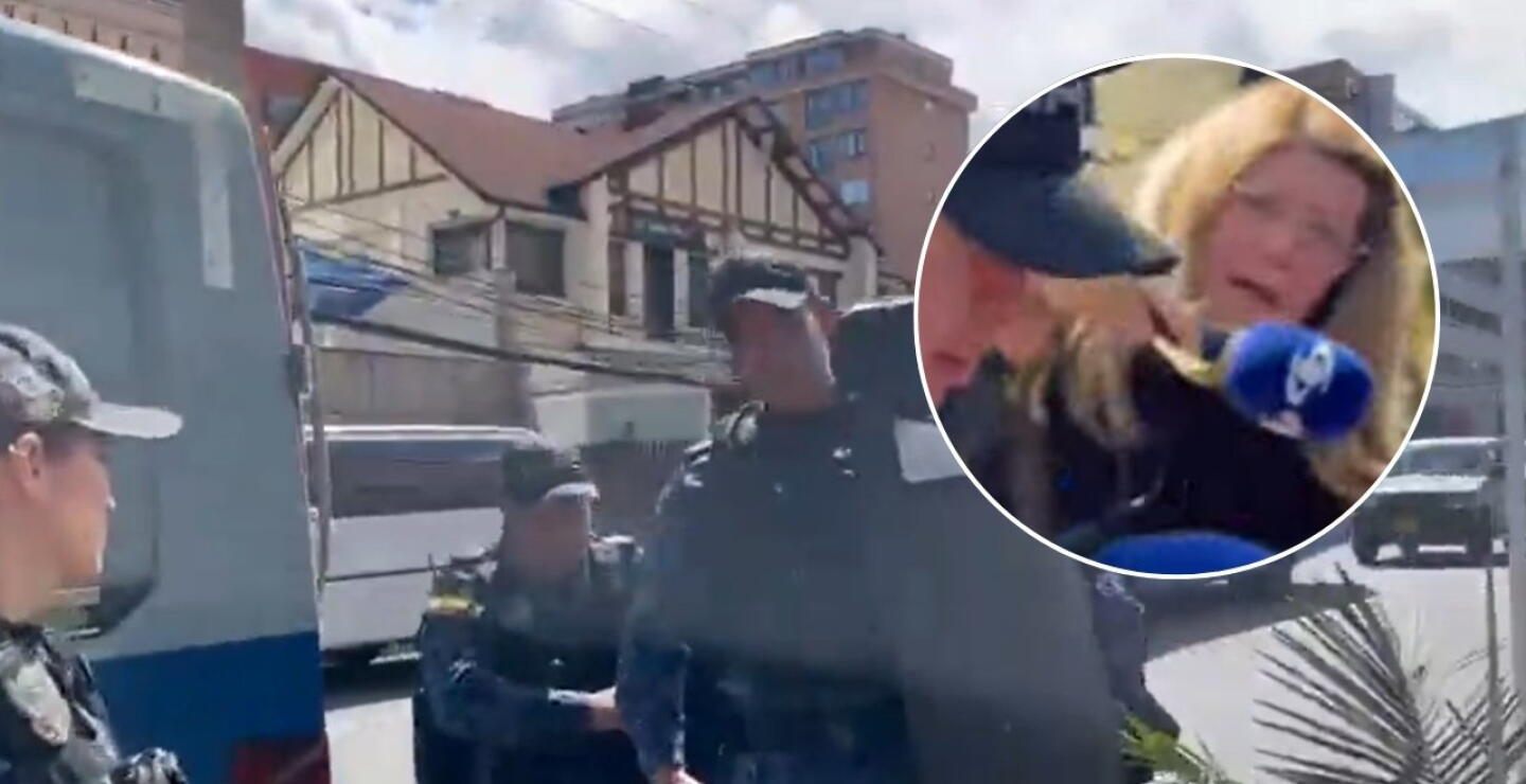 Periodista de Caracol se cae